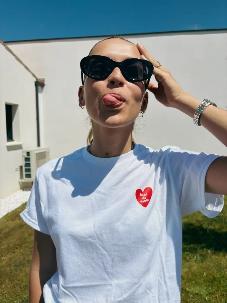 T-shirt COEUR- BANC DE SABLE